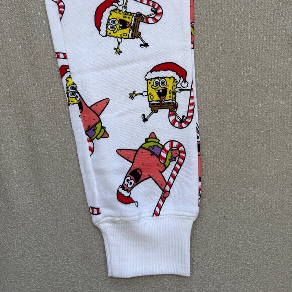Nickelodeon Christmas Spongebob Squarepants PJ Pants | Women Size Small - Picture 3 of 6